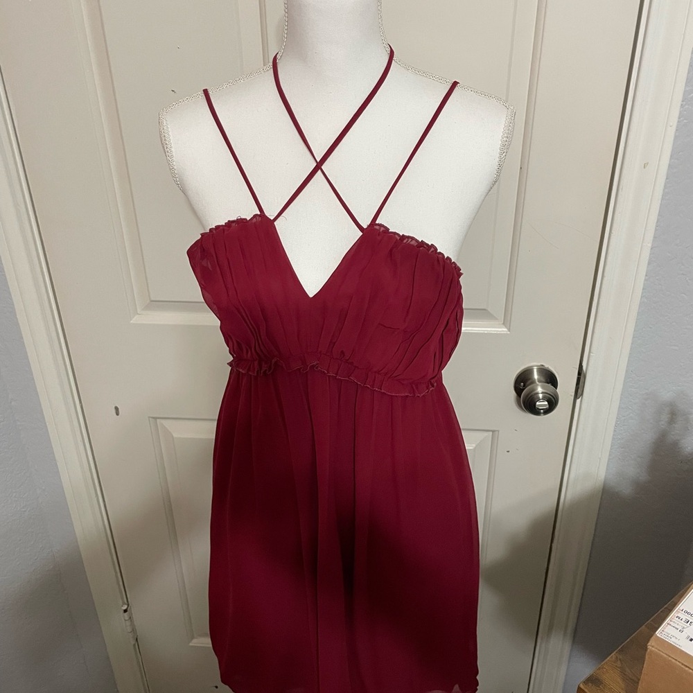 Maroon dress